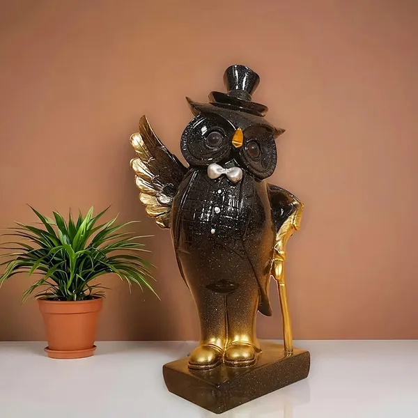 Gentleman_Religious_Owl_Figurine_of_Brown_Color_|_Elegant_Decorative_Gift_Box