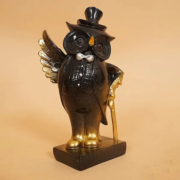 Gentleman_Religious_Owl_Figurine_of_Brown_Color_|_Elegant_Decorative_Gift_Box