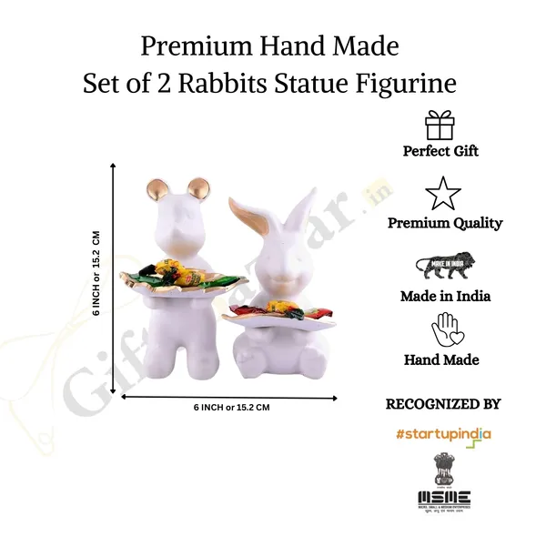 Rabbits_Statue_of_White_Color_of_Set_of_2_|_Luxury_Home_Decor_Accent