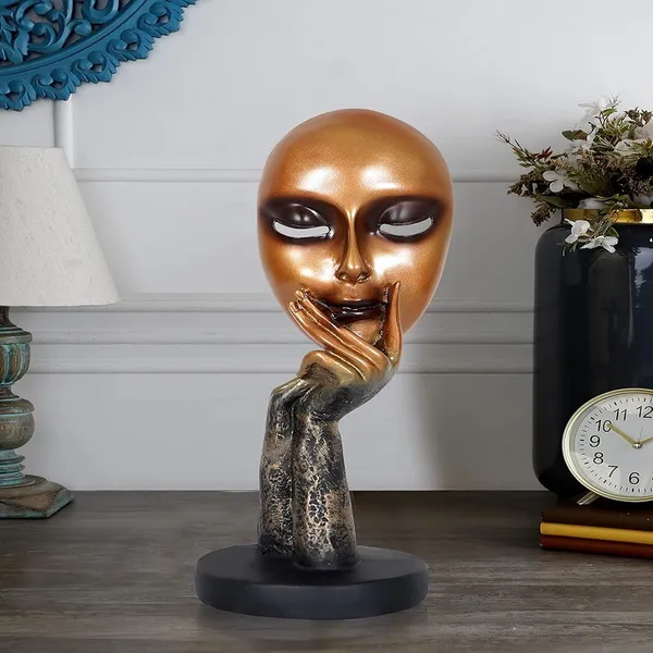 Human_Lady_Face_Showpiece_of_Golden_Color_|_For_Home_Decoration