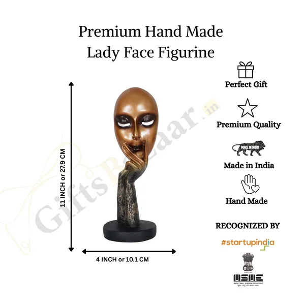 Human_Lady_Face_Showpiece_of_Golden_Color_|_For_Home_Decoration