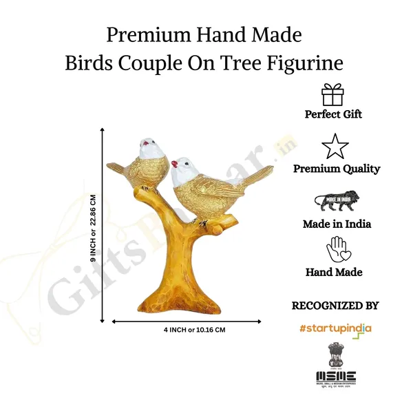 Handcrafted_Birds_Couple_on_Tree_Showpiece_of_Golden_Color_|_For_Home_Decoration