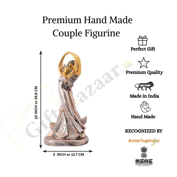 True_Love_Romantic_Dancing_Couple_of_Golden_Color_|_Decorative_Item_for_Home_Decor