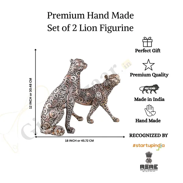 Lion_Themed_Showpiece_of_Multicolor_|_Antique_Item_for_Home_Decor