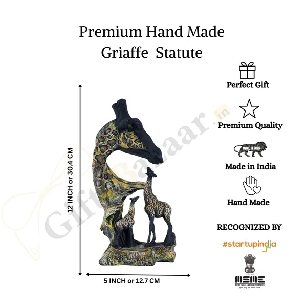 Giraffe_Statue_Sculpture_of_Multicolor_|_Antique_Item_for_Home_Decor