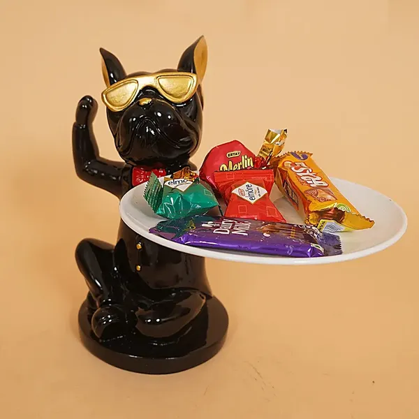 Stylish_Dog_Figurine_of_Standing_Design_with_Tray_|_Decorative_Serving_Tray_for_Home_Decor