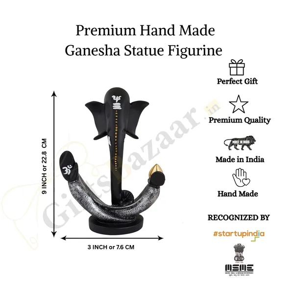Hawa_Ganesha_Statue_of_Black_and_Grey_Color_|_Home_Decor_for_Asthetic_Apeal