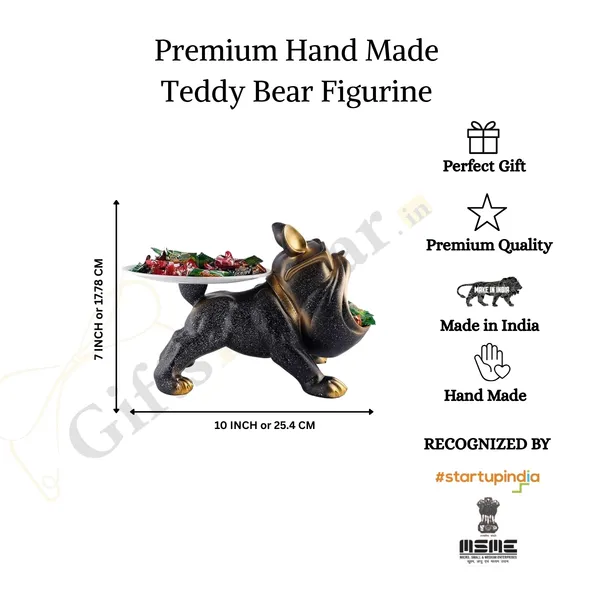 Cool_Teddy_Bear_Showpiece_with_Tray_of_Black_Color_|_For_Home_Decoration