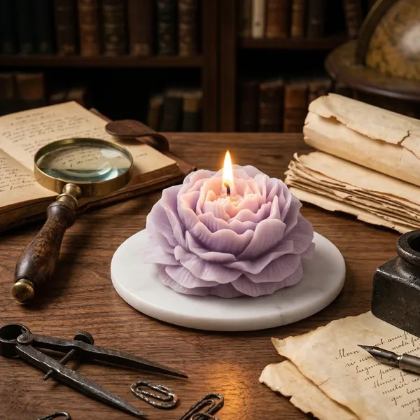 Peony_candle_with_Luxury_Accent_Design_|_Home_Decor_for_Asthetic_Apeal