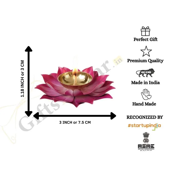 Lotus_Metal_Diya_Pooja_Oil_Lamp_of_Set_of_2_|_Pink_Color_|_For_Home_Decor