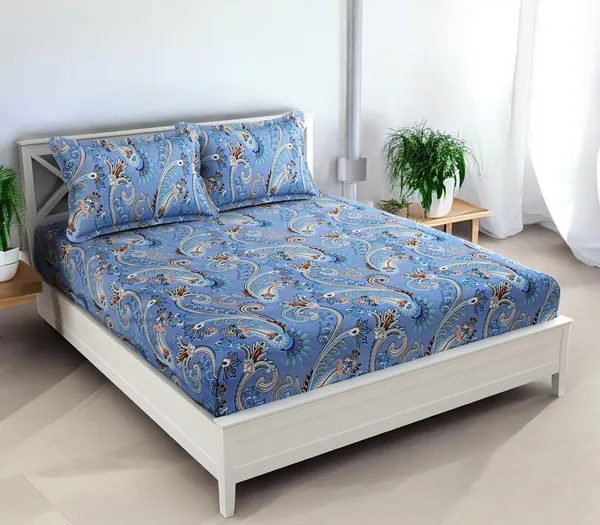 220TC_King_Size_Combo_Pack_of_2_Double_Elastic_Fitted_Bedsheet_Size_with_4_Pillow_Covers_(72"x78"_Upto_8"_Mattress)