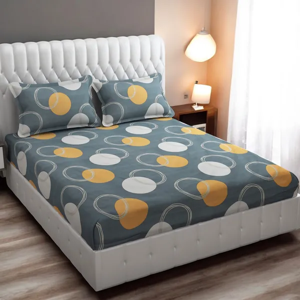 220TC_King_Size_Combo_Pack_of_2_Double_Elastic_Fitted_Bedsheet_Size_with_4_Pillow_Covers_(72"x78"_Upto_8"_Mattress)