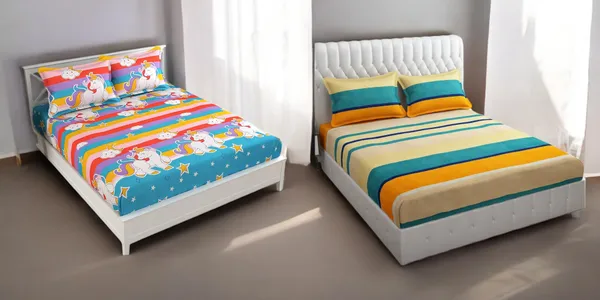 220TC_King_Size_Combo_Pack_of_2_Double_Elastic_Fitted_Bedsheet_Size_with_4_Pillow_Covers_(72"x78"_Upto_8"_Mattress)