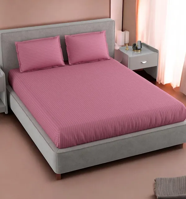 220TC_King_Size_Combo_Pack_of_2_Double_Elastic_Fitted_Bedsheet_Size_with_4_Pillow_Covers_(72"x78"_Upto_8"_Mattress)