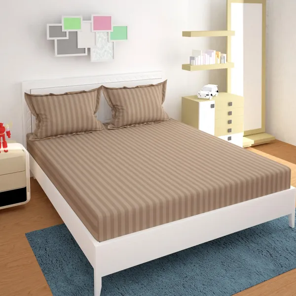 220TC_King_Size_Combo_Pack_of_2_Double_Elastic_Fitted_Bedsheet_Size_with_4_Pillow_Covers_(72"x78"_Upto_8"_Mattress)