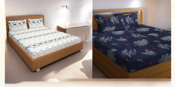 220TC_King_Size_Combo_Pack_of_2_Double_Elastic_Fitted_Bedsheet_Size_with_4_Pillow_Covers_(72"x78"_Upto_8"_Mattress)