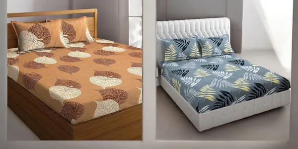 220TC_King_Size_Combo_Pack_of_2_Double_Elastic_Fitted_Bedsheet_Size_with_4_Pillow_Covers_(72"x78"_Upto_8"_Mattress)