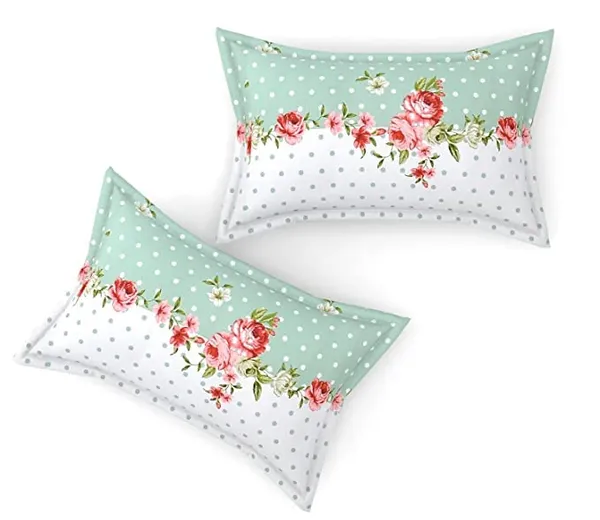 220TC_Supersoft_Cotton_Bedsheet_Combo_Set_of_2_Single_Bedsheet_with_2_Pillow_Cover_(60_x_90_Inches)_-_Multicolor