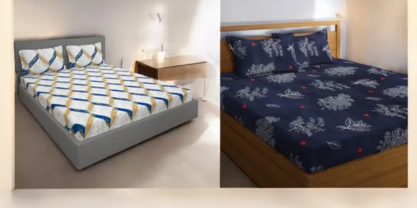 220TC_King_Size_Combo_Pack_of_2_Double_Elastic_Fitted_Bedsheet_Size_with_4_Pillow_Covers_(72"x78"_Upto_8"_Mattress)
