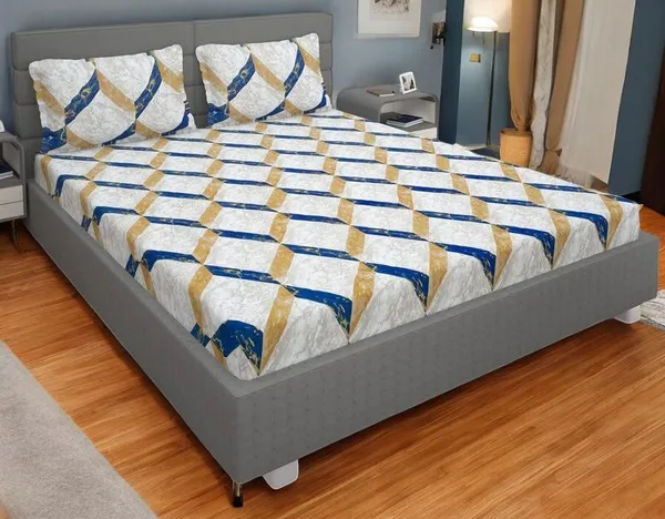 220TC_King_Size_Combo_Pack_of_2_Double_Elastic_Fitted_Bedsheet_Size_with_4_Pillow_Covers_(72"x78"_Upto_8"_Mattress)