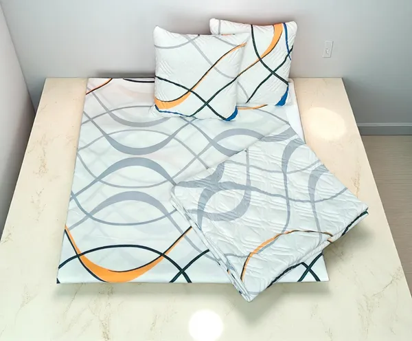 Heavy_Cotton_Soft_5pc_bedsheet_set_(1_Double_Size_Bedsheet_+_2_Quilted_Pillow_Covers_+_2_Quilted_Cushion_Cover_with_filler)_Multicolor_five_piece_set