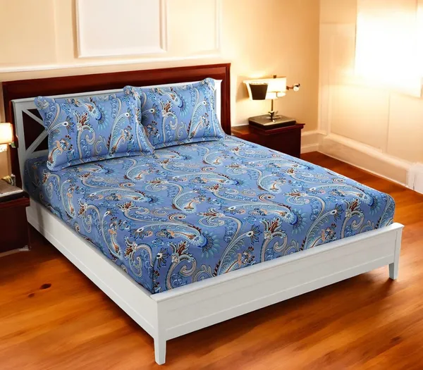 Blue_Floral_King_Size_Double_Bed_Elastic_Fitted_100%_Cotton_Bedsheet_with_2_Pillow_Cover_(72"x78"_Upto_6"_Mattress)