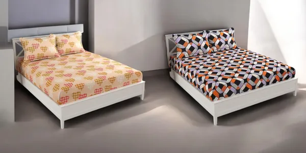 220TC_King_Size_Combo_Pack_of_2_Double_Elastic_Fitted_Bedsheet_Size_with_4_Pillow_Covers_(72"x78"_Upto_8"_Mattress)