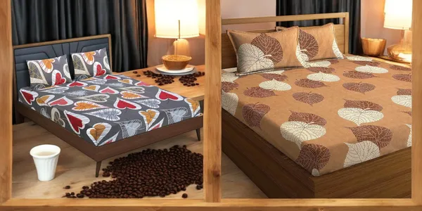 220TC_King_Size_Combo_Pack_of_2_Double_Elastic_Fitted_Bedsheet_Size_with_4_Pillow_Covers_(72"x78"_Upto_8"_Mattress)