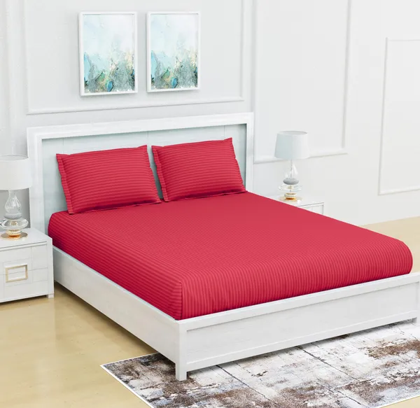 220TC_King_Size_Combo_Pack_of_2_Double_Elastic_Fitted_Bedsheet_Size_with_4_Pillow_Covers_(72"x78"_Upto_8"_Mattress)