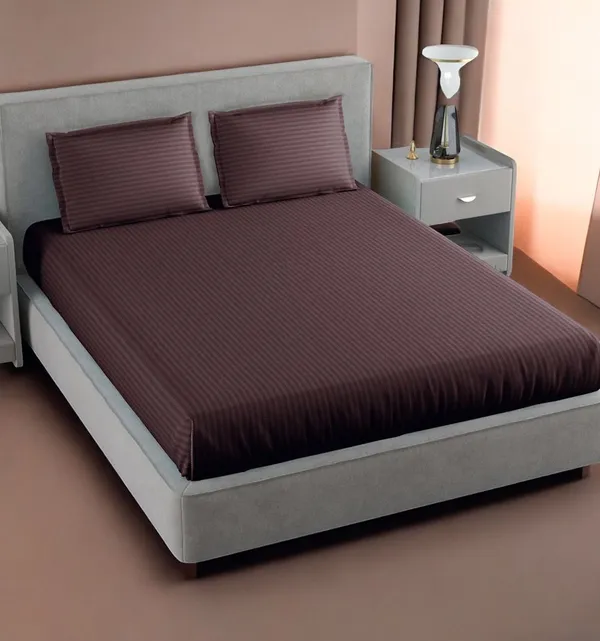 220TC_King_Size_Combo_Pack_of_2_Double_Elastic_Fitted_Bedsheet_Size_with_4_Pillow_Covers_(72"x78"_Upto_8"_Mattress)
