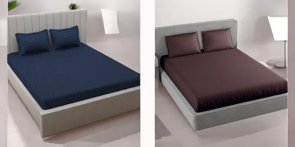 220TC_King_Size_Combo_Pack_of_2_Double_Elastic_Fitted_Bedsheet_Size_with_4_Pillow_Covers_(72"x78"_Upto_8"_Mattress)