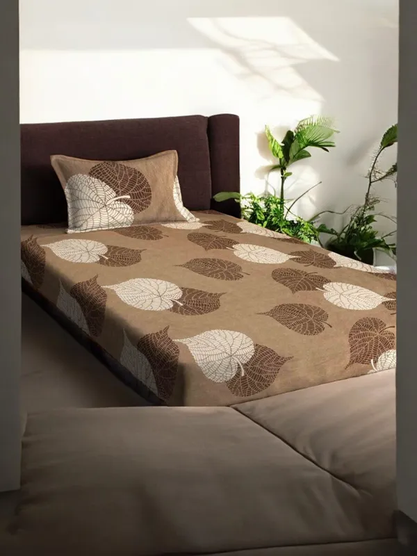 220TC_Supersoft_Cotton_Bedsheet_Combo_Set_of_2_Single_Bedsheet_with_2_Pillow_Cover_(60_x_90_Inches)_-_Multicolor