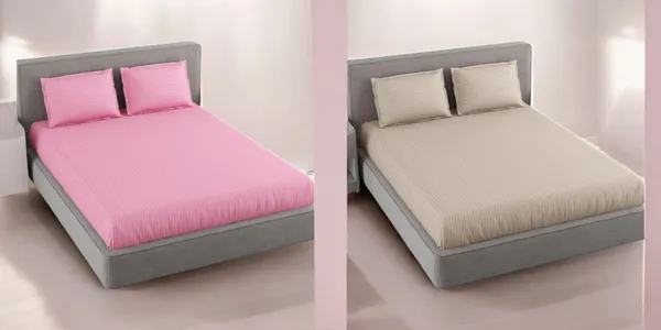 220TC_King_Size_Combo_Pack_of_2_Double_Elastic_Fitted_Bedsheet_Size_with_4_Pillow_Covers_(72"x78"_Upto_8"_Mattress)