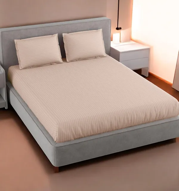 220TC_King_Size_Combo_Pack_of_2_Double_Elastic_Fitted_Bedsheet_Size_with_4_Pillow_Covers_(72"x78"_Upto_8"_Mattress)