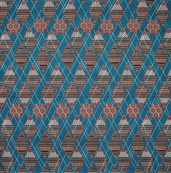 220TC_Elastic_Fitted_100%_Cotton_Feel_Printed_Double_Bed_Bedsheet_with_2_Pillow_Cover_(72"x78"_Upto_6"_Mattress)_Blue-Check