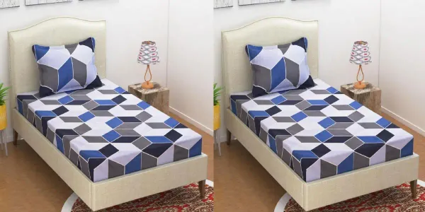 220TC_Supersoft_Cotton_Flat_Bedsheet_Combo_Set_of_2_Single_Flat_Bedsheet_with_2_Pillow_Cover_(60_x_90_Inches)_-_Multicolor