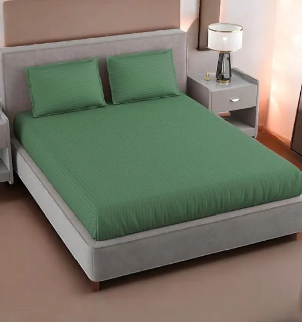 220TC_King_Size_Combo_Pack_of_2_Double_Elastic_Fitted_Bedsheet_Size_with_4_Pillow_Covers_(72"x78"_Upto_8"_Mattress)