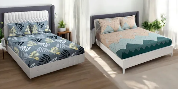 220TC_King_Size_Combo_Pack_of_2_Double_Elastic_Fitted_Bedsheet_Size_with_4_Pillow_Covers_(72"x78"_Upto_8"_Mattress)