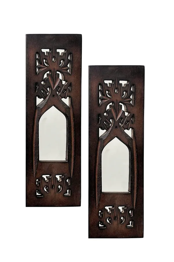 Set_of_2_-_Wood_Painted_Wall_Hanging_Jharokha_Inside_Mirror,_Wooden_Wall_Hanging,_Wooden_Wall_Panel_(Pack_of_2,_11.5_Inch,_Natural_Wood)