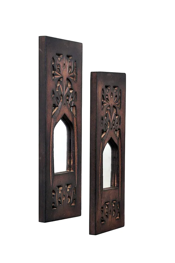 Set_of_2_-_Wood_Painted_Wall_Hanging_Jharokha_Inside_Mirror,_Wooden_Wall_Hanging,_Wooden_Wall_Panel_(Pack_of_2,_11.5_Inch,_Natural_Wood)