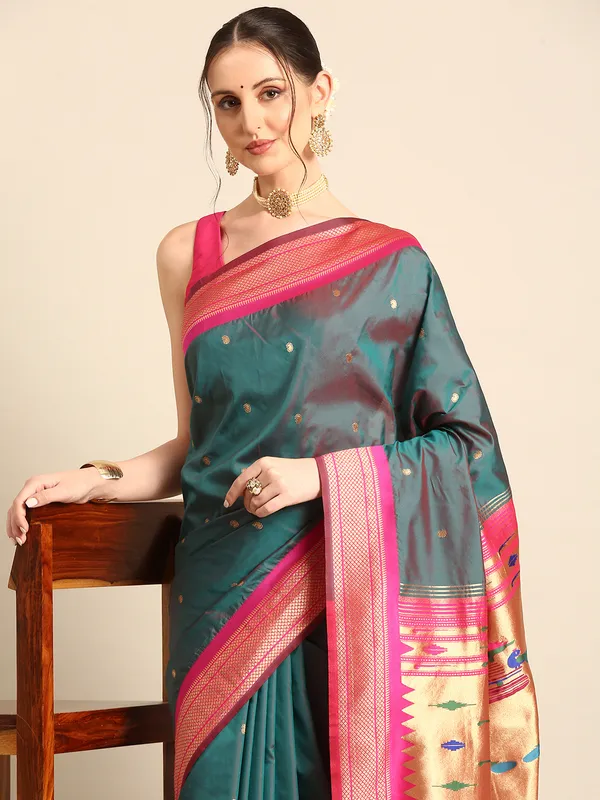 Traditional_Paithani_Saree_with_Peacock_Motif