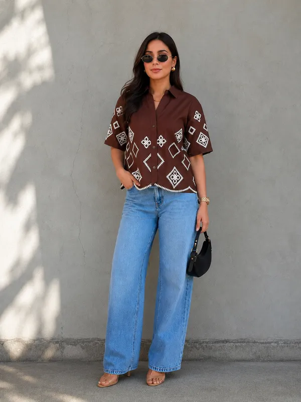 Women_Regular_Fit_Embroidered_Spread_Collar_Casual_Shirt