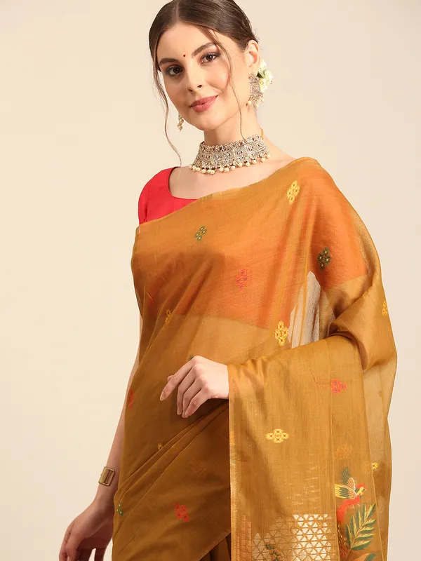 Muga_Cotton_Saree_for_Festive_&_Everyday_Wear
