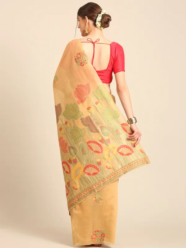 Pure_Muga_Cotton_Saree_|_Elegant_Handloom_Sarees