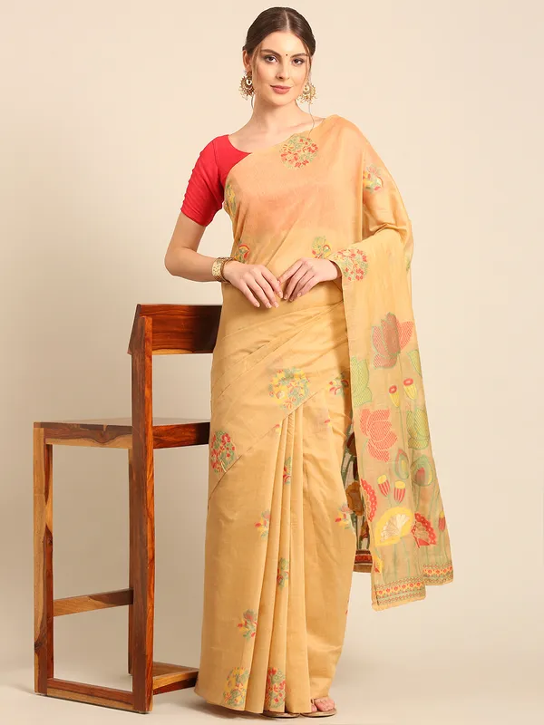 Pure_Muga_Cotton_Saree_|_Elegant_Handloom_Sarees