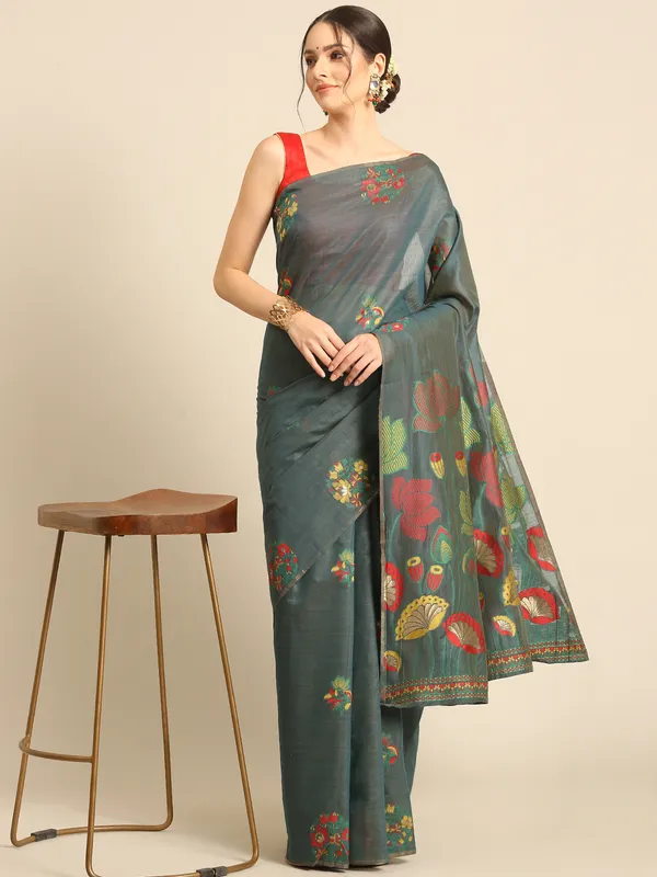 Pure_Muga_Cotton_Saree_|_Elegant_Handloom_Sarees