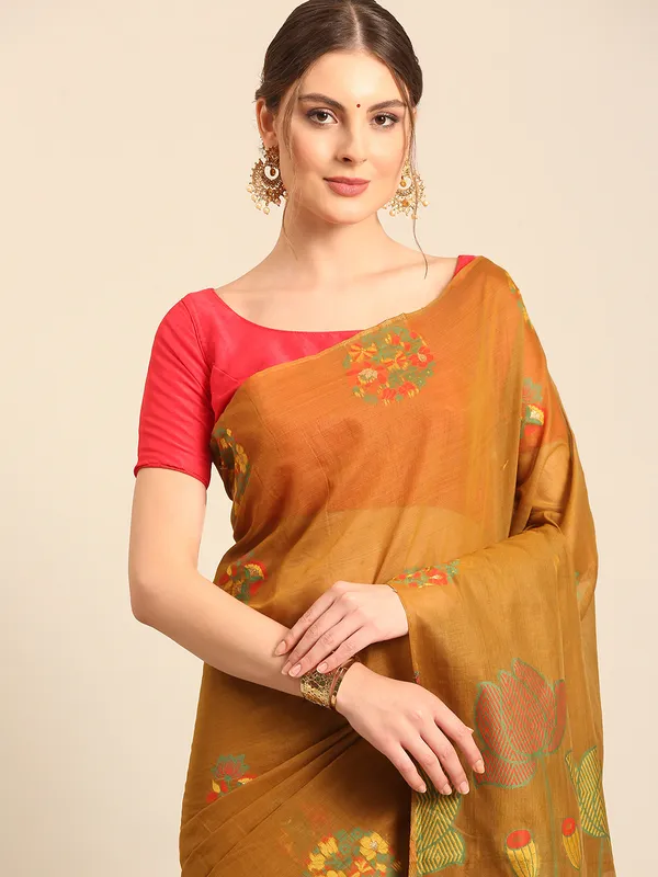Pure_Muga_Cotton_Saree_|_Elegant_Handloom_Sarees