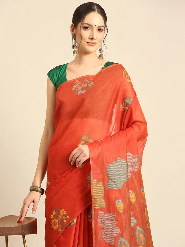 Pure_Muga_Cotton_Saree_|_Elegant_Handloom_Sarees