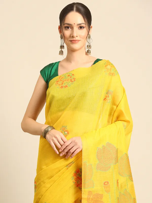 Pure_Muga_Cotton_Saree_|_Elegant_Handloom_Sarees