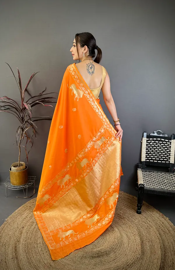 Pure_Muga_Cotton_Saree_|_Elegant_Handloom_Sarees